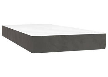 Materac kieszeniowy ciemnoszary 80x210x20 cm aksamit WM-4016559