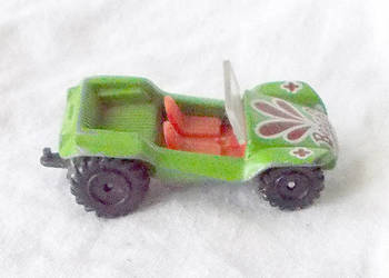 zielony resorak hong kong playart samochodzik vintage, autko beach buggy