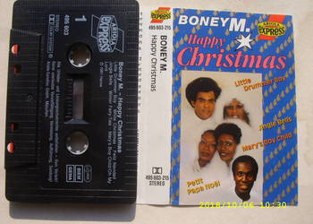 +KOLEDY, kaseta; BONEY M--HAPPY CHRISTMAS , 1989 rok. .
