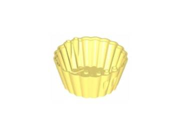 Lego element Muffin pojemnik Cup 8 x 8 x 3 żółty