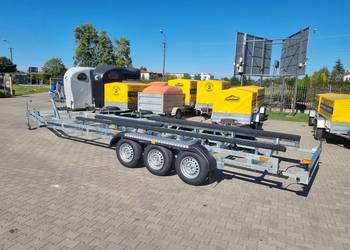 Przyczepa podłodziowa trzy osiowa do 10 m łodzi 3500kg KamCzepka transport