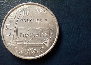 Stare monety 5 frank 1994 Polinezja