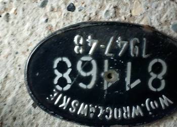 Stara tablica kolekcjonerska