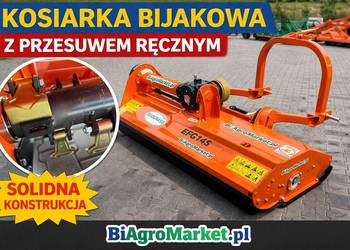 Kosiarka bijakowa przesuw ręczny mulczer rokosan 1.25- 1.45- 1.55- 1.65m
