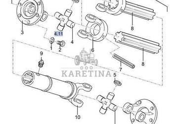 New Holland TX66 TX67 TX68 Wałek Przegubowy CZĘŚCI 434188 84074377 84454449