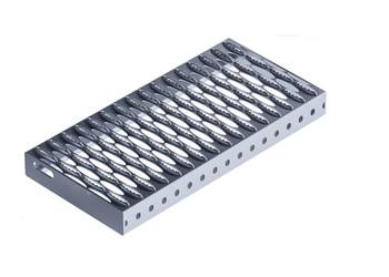 Stopień pojedynczy 750 x 240 mm (bez konsoli), aluminium