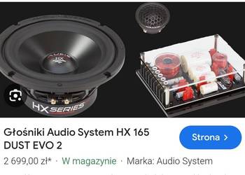 Zestaw głośników audio system hx 165 dust Evo 2