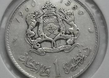 MAROKO-1 DIRHAM-1960 r SREBRO (600)