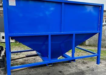 Kosz zasypowy, paczkarka, Zasobnik, Bufor przyjęciowy do big bag 6m3