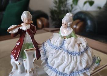 Figurka porcelana, koronki Niemcy lata 60/70 te Figurka porcelana, koronki Niemcy lata 60/70 te