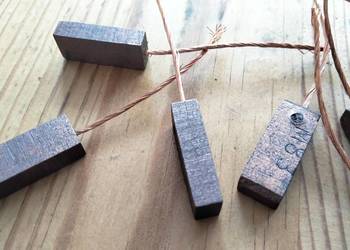 Szczotka miedź z grafitem 5x8 mm przew.z czoła na środku