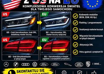 Przeróbka lamp USA na EU pomarańczowy kierunkowskaz