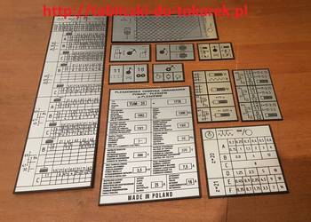 Tokarka TUM-35 Tabliczka Tabliczki Tabela Gwintów