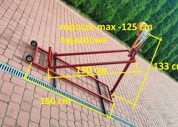 Podnośnik do kłada traktorka kosiarki 350kg Stabilny