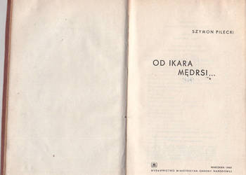 (02478) OD IKARA MĘDRSI... – SZYMON PELECKI