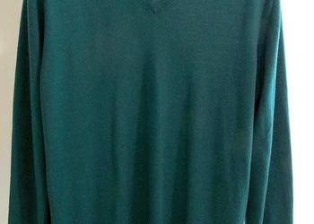 Sweter Męski Wełniany 100% Wełna Merino Extra Fine Autograph