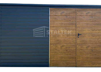 Schowek - Domek Ogrodowy 4,5x2m + wiata 0,5m - Brama Dach ST182