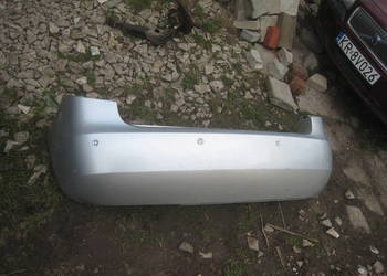 Zderzak tylny tył Skoda Fabia II 07-14 czujniki parkowania srebrny