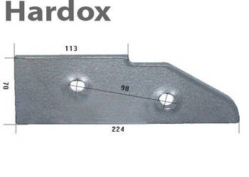 Płoza krótka HARDOX 279029/L części do pługa KUHN