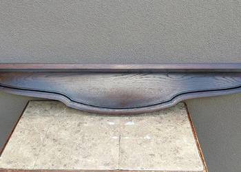 Stara solidna półka duża 158cm ciemny brąz F117