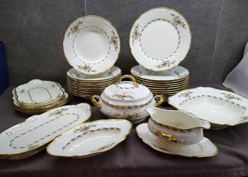 Serwis obiadowy Rosenthal Sanssouci Moosrose 12 osób