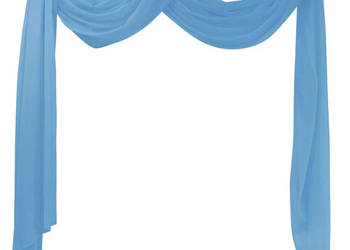 Drapowana Zasłona 140 x 600 cm Turkusowa WM-130759