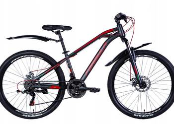 ROWER GÓRSKI MTB KOŁA 26" SHMANO ALUMINIUM 2X TARCZE RAMA 15"