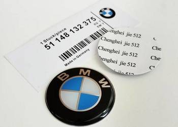 2 sztuki 45mm Naklejka Emblemat Logo na kierownicę samochodową dekielek BMW