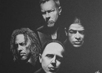 Metallica obraz ręcznie grawerowany w blasze ... Prezent