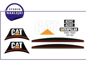 Naklejki CAT 248C Koparka Ładowarka Caterpillar komplet zestaw Nalepka