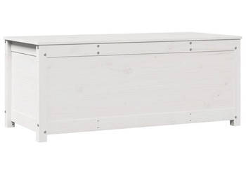 Skrzynia do przechowywania biała 110x50x455 cm lita sosna WM-823540