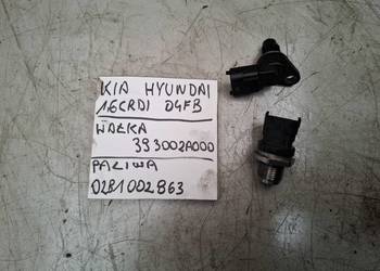 KIA HYUNDAI 1,6 CRDI czujnik wałka 393002A000 ciśnienia paliwa 0281002863