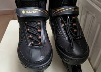 Rolki Raven 4x80 mm ABEC-7 – czarne/złote