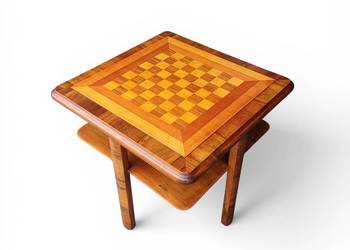** Stolik szachowy intarsjowany w stylu Art-Deco **