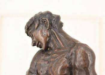 Auguste Rodin Adam - Posąg Akt Mężczyzny - Sygn Rzeźba Figura z Brązu 38cm