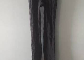 Zjawiskowe nowe czarne cienkie rajstopy w kratkę Gabriella roz 4 -6.