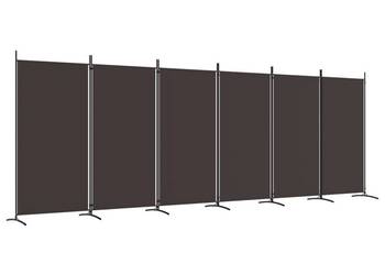 vidaXL Parawan 6-panelowy, brązowy, 520x180 cm(SKU:350271)