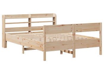 Rama łóżka bez materaca lite drewno sosnowe 120x190 cm WM-3306945
