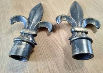 zakończenie karniszy metal 16 cm 2 szt