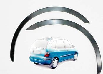Renault Scenic nakładki na błotnik czarny mat 4 szt sierpy