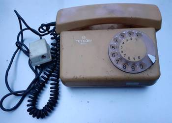 Telefon tarczowy Tulipan,Telkom RWT, Elektrim, PRL, vintage, rekwizyt.