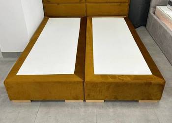 Zestaw: Łóżko kontynent tapicerowane 160x200 + stolik nocny