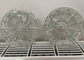 szklany talerzyk deserowy PRL