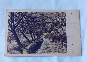 Pocztówka: ścieżka nad strumykiem, III Rzesza. Z obiegu. Pocztówka: ścieżka nad strumykiem, III Rzesza. Z obiegu.