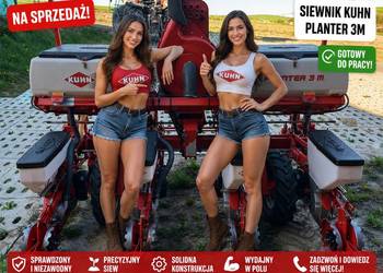 Siewnik punktowy do kukurydzy 4 rzędowy Kuhn Planter 3m