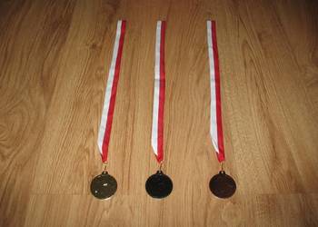 Medal pływanie złoty/srebrny/brązowy - zestaw