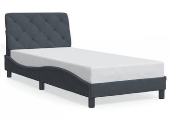 Rama łóżka z oświetleniem LED ciemnoszara aksamit 80x200 cm WM-3213820