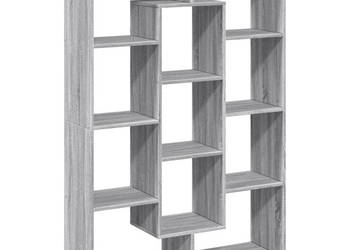 Regał szary dąb sonoma 102x29x143 cm materiał drewnopochodny WM-3310303