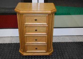 komoda dębowa z szufladami - jak nowa