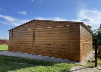 Garaż blaszany wiata Wzmocniony Profilami. PRODUCENT SZYBKA REALIZACJA